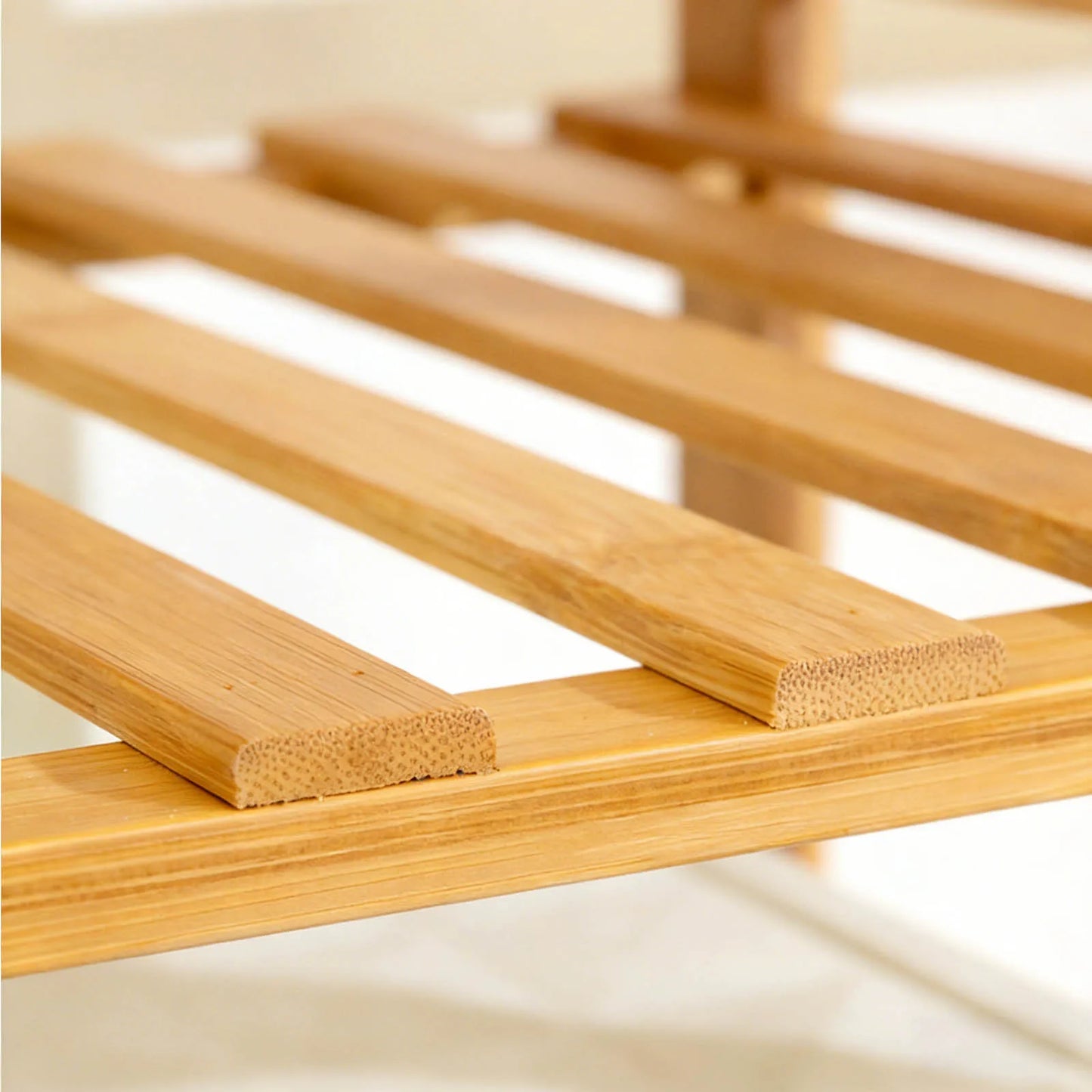 INGRA2 - Appendiabiti moderno in bambù con scarpiera