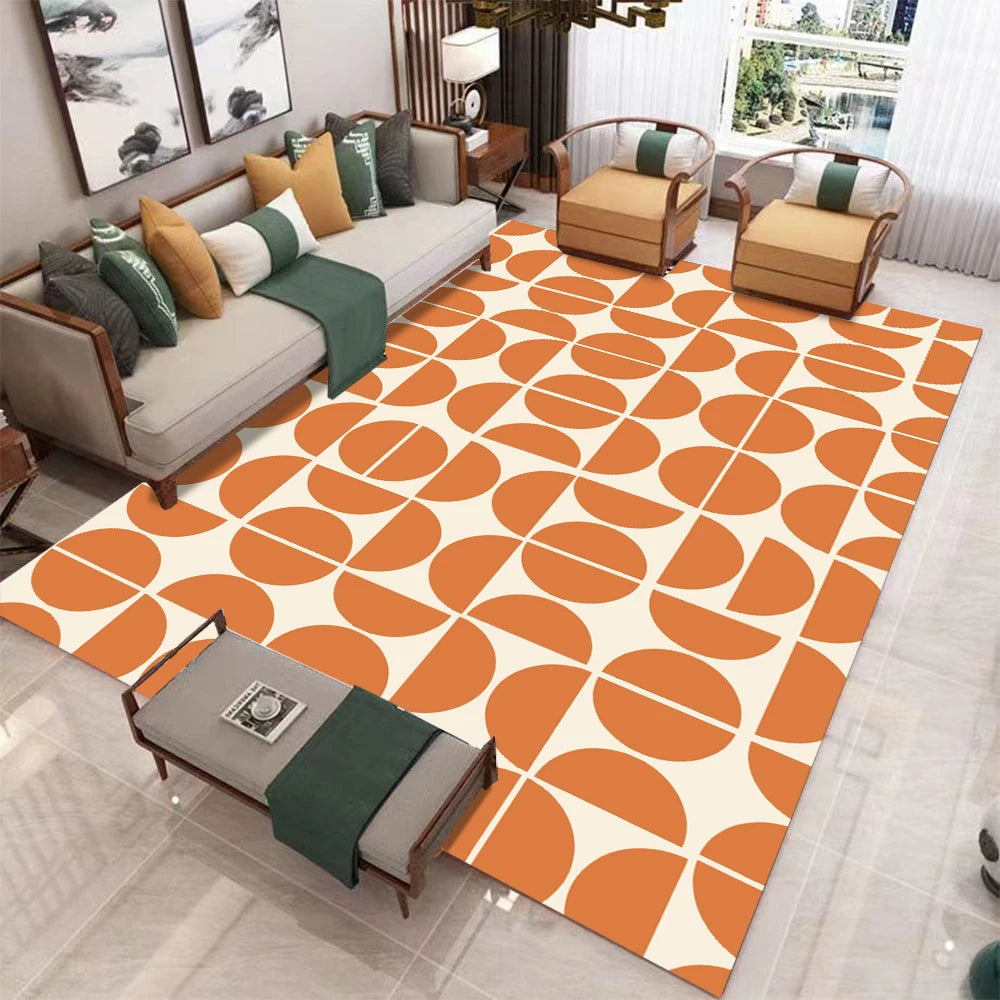 TESS32 - Tappeto moderno minimalista per soggiorno con motivo geometrico