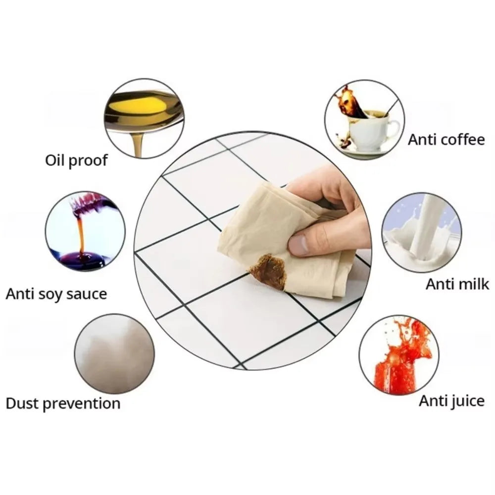 TESC21 - Tovaglia impermeabile e antiolio con motivo a griglia