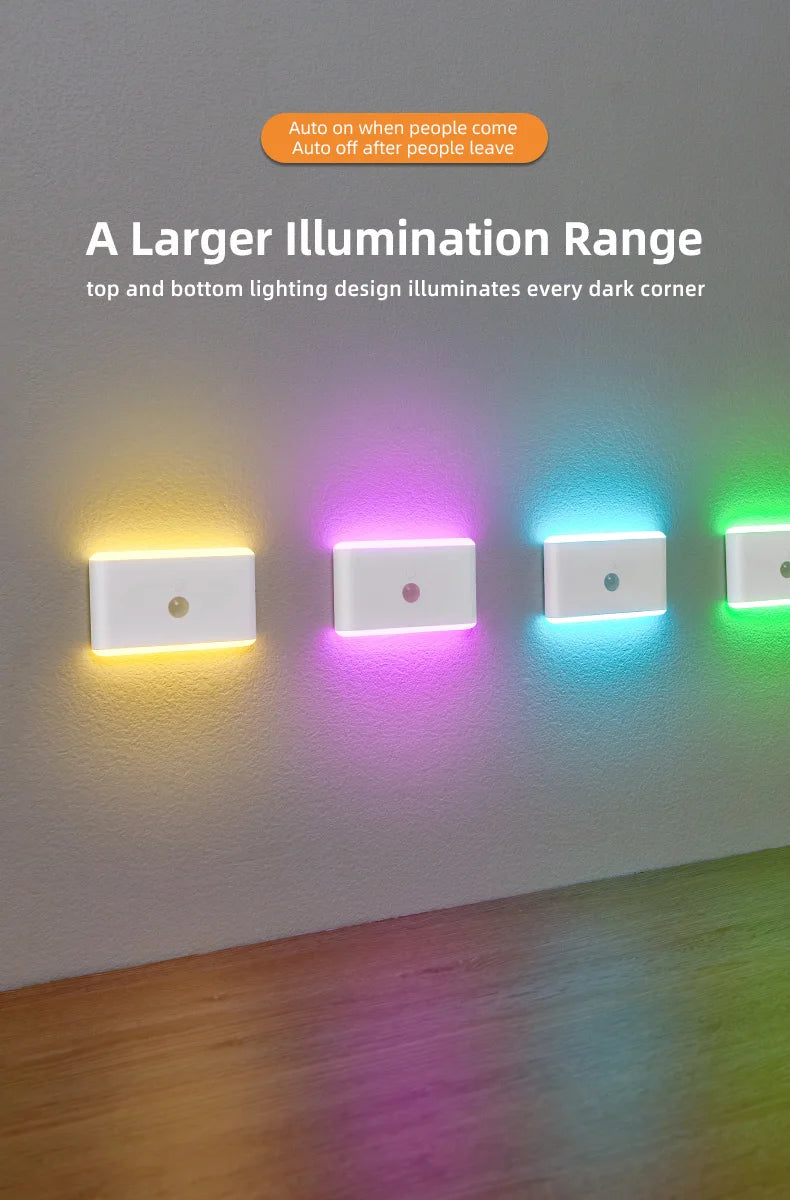 ILLR22 - Luce notturna a LED con sensore di movimento, interruttore touch, dimmerabile