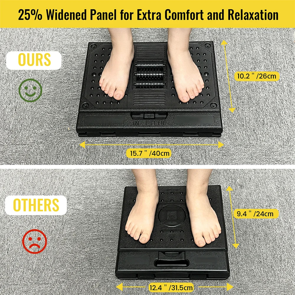 ERGOL9 - Poggiapiedi ergonomico regolabile e massaggiante