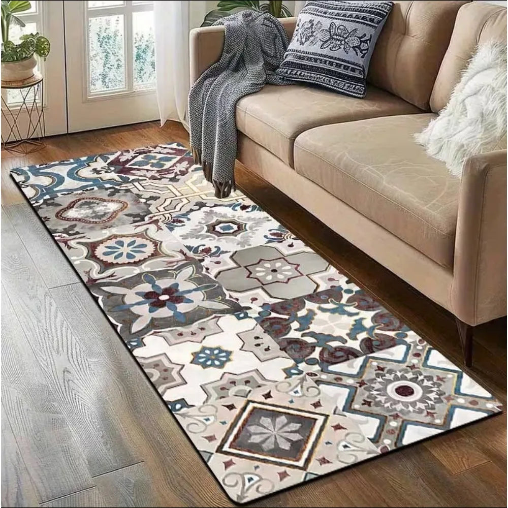 TESS35 - Tappeto etnico a tema bohémien