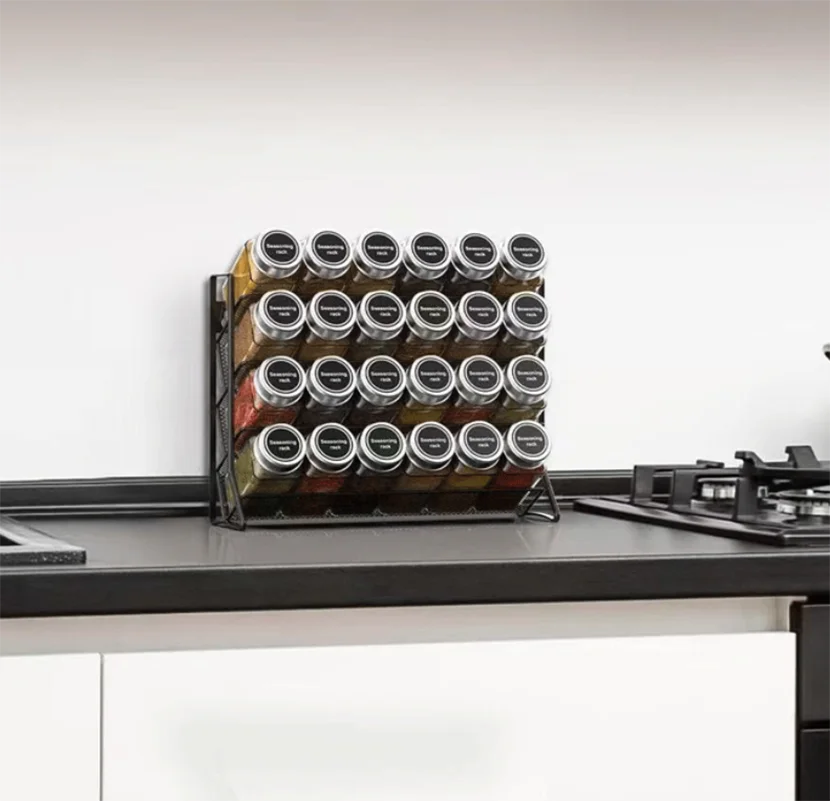 CONS33 - Mensola porta spezie da cucina a 4 ripiani