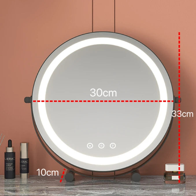 ACCL30 - Specchio per il trucco con luce a LED con ingrandimento 15X