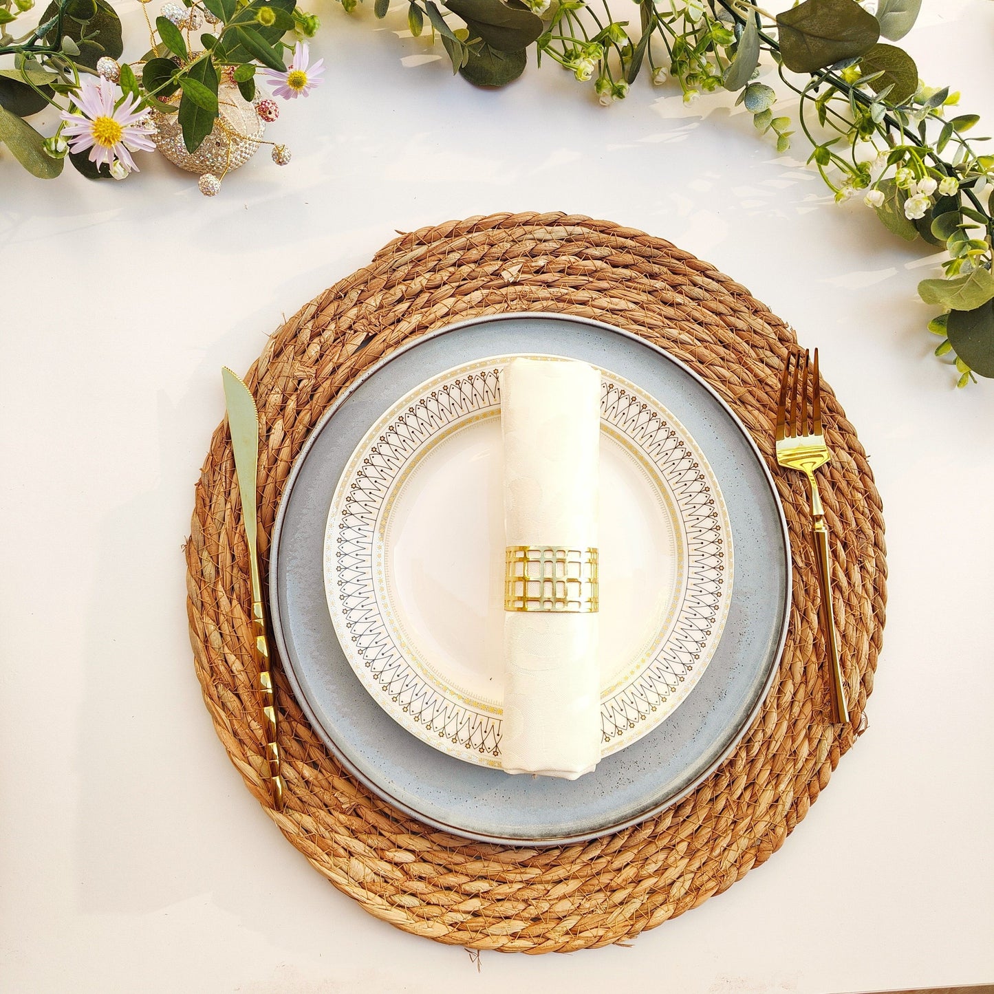 ACCT1 - 6 tovagliette in stile rustico naturale