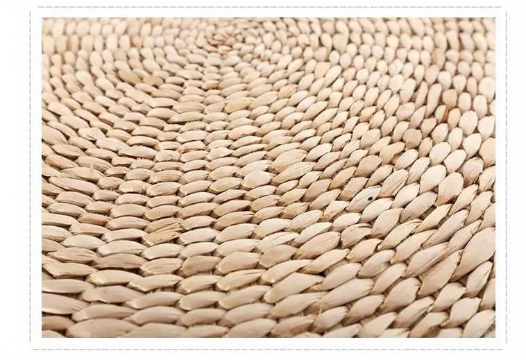 ARREM6 - Pouf rotondo in paglia naturale