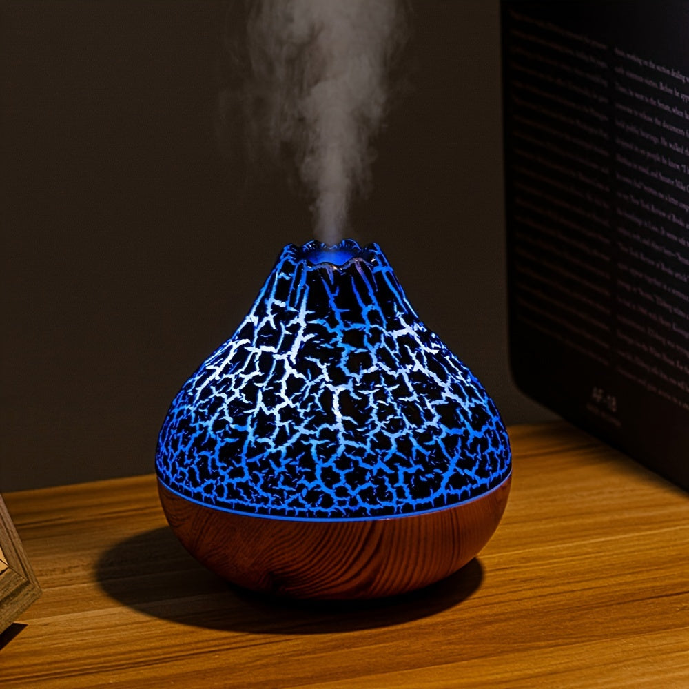 AROM19 - Umidificatore per aromaterapia con effetto legno da 300 ml