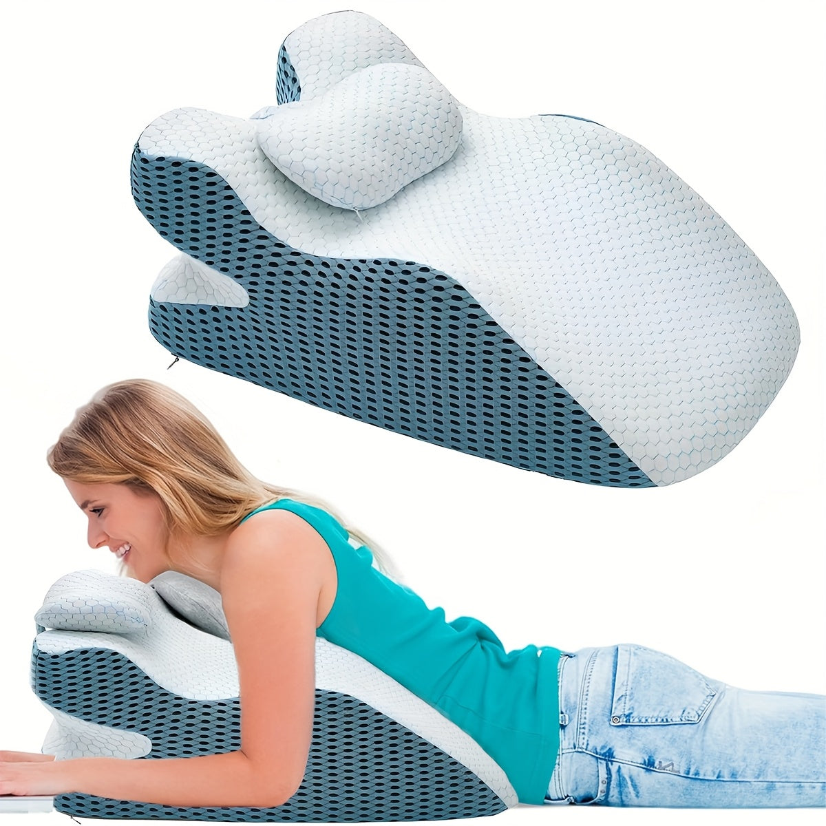 SONN19 - Cuscino reclinabile multifunzionale in memory foam traspirante