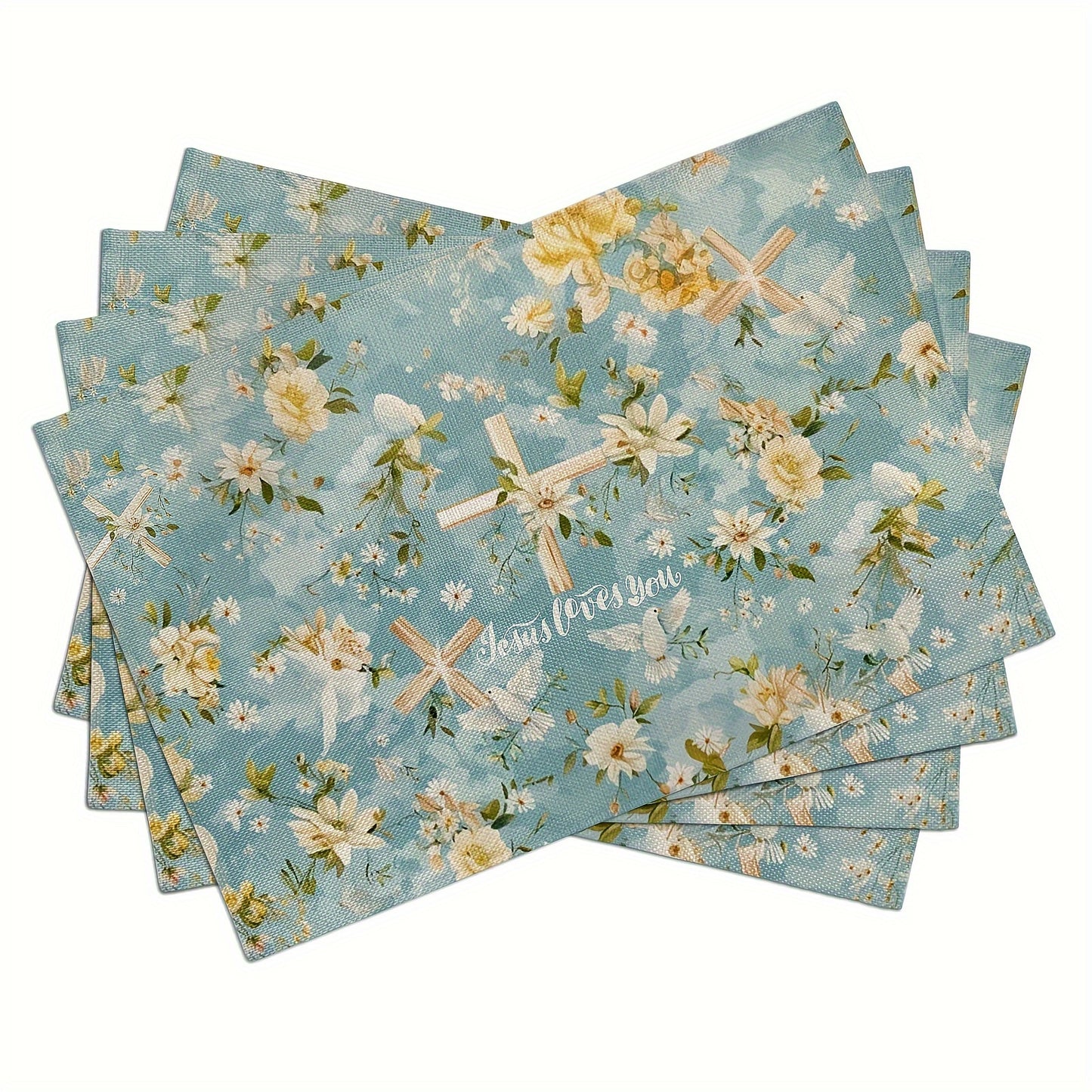 ACCT7 - Set di 4 eleganti tovagliette in lino