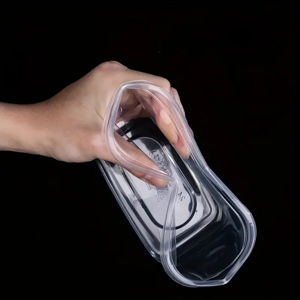 CONS13 - 6 contenitori rettangolari in plastica per alimenti da 709 ml colorati