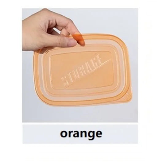 CONS13 - 6 contenitori rettangolari in plastica per alimenti da 709 ml colorati