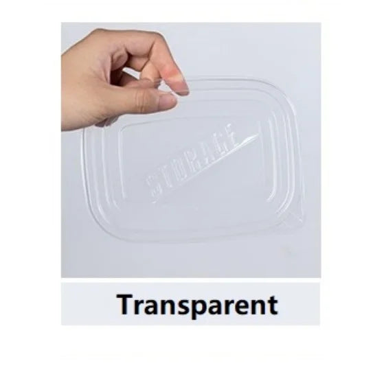 CONS13 - 6 contenitori rettangolari in plastica per alimenti da 709 ml colorati