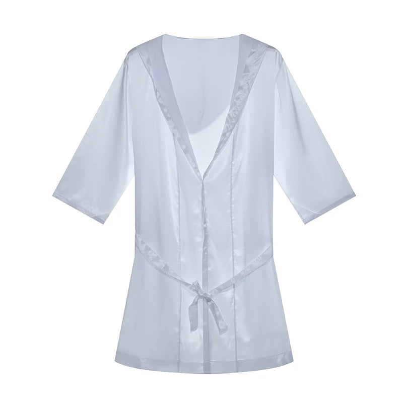 BAGC28 - Accappatoi da uomo estivi a maniche corte