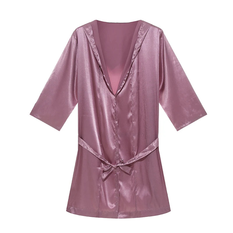 BAGC28 - Accappatoi da uomo estivi a maniche corte