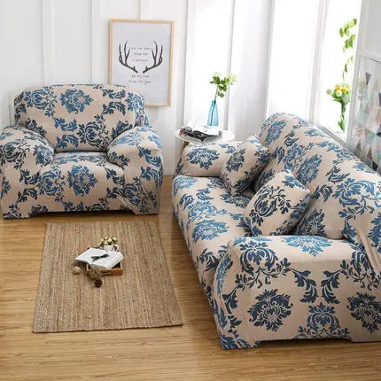 TESS38 - Copridivano elastico antiscivolo motivo stampato