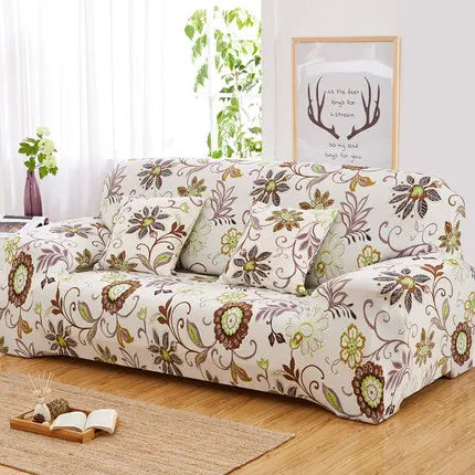 TESS38 - Copridivano elastico antiscivolo motivo stampato