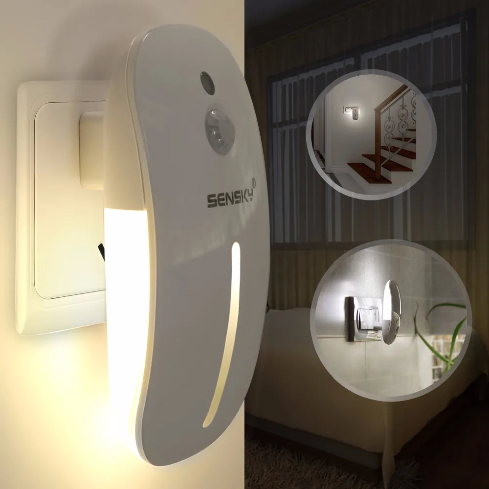 ILLR19 - Luce notturna con sensore di movimento, spina wireless