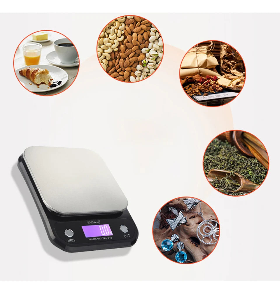 COTS26 - Bilancia digitale da cucina con display LCD 0,1g - 5 kg