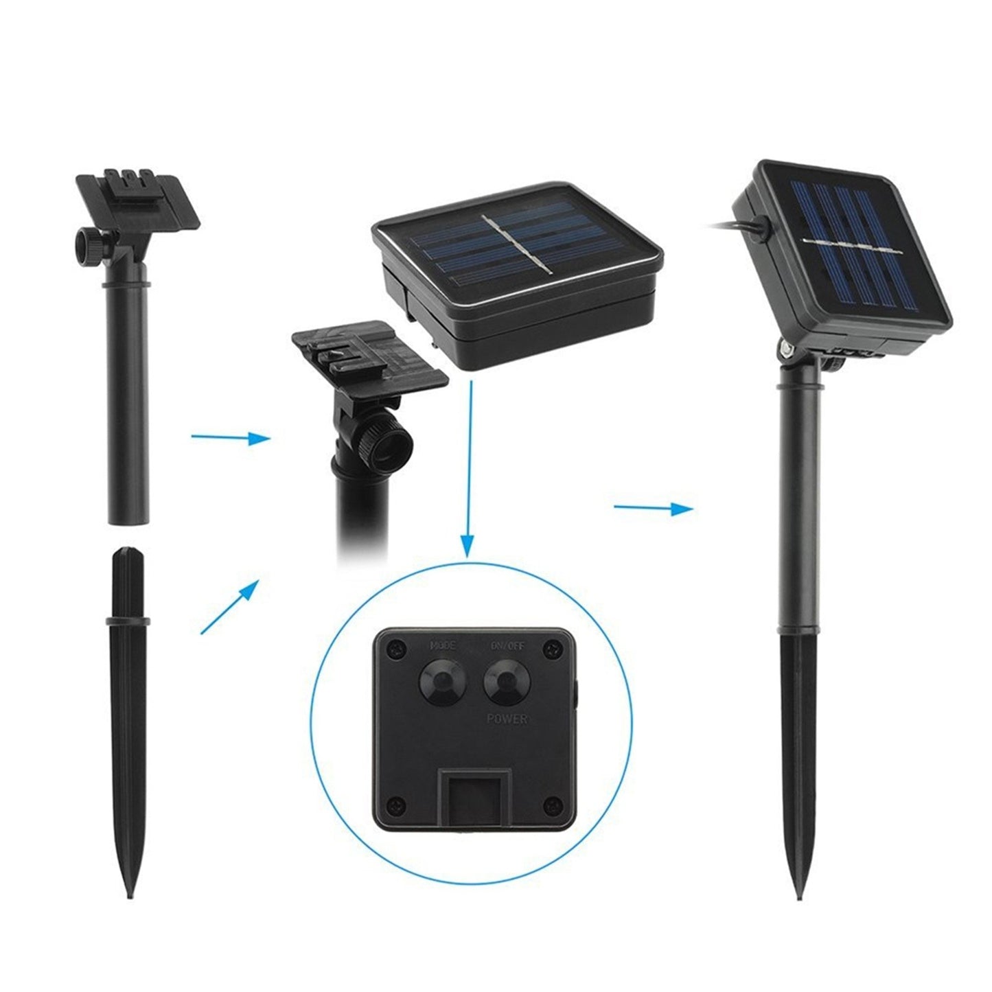 OUTDB6 - Luci a sfera solari con bolle