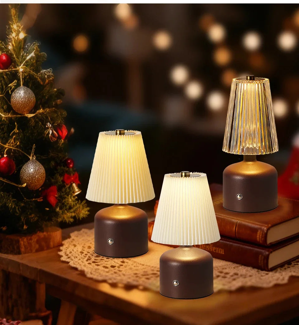 ILLR7 - Lampada da comodino per camera da letto, luce notturna a LED, dimmerabile