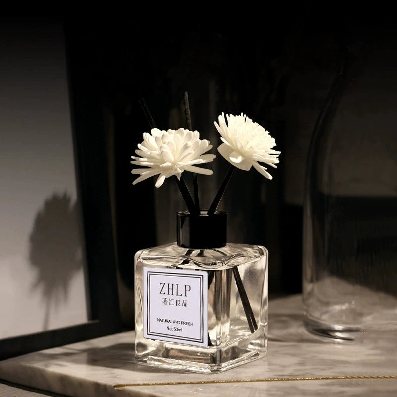 ARIB8 - Diffusori per aromaterapia senza fiamma da 50 ml con bastoncini