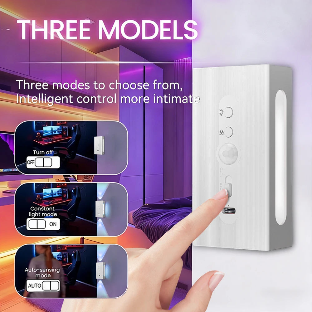 ILLR18 - Luce notturna con sensore di movimento  ricaricabile USB