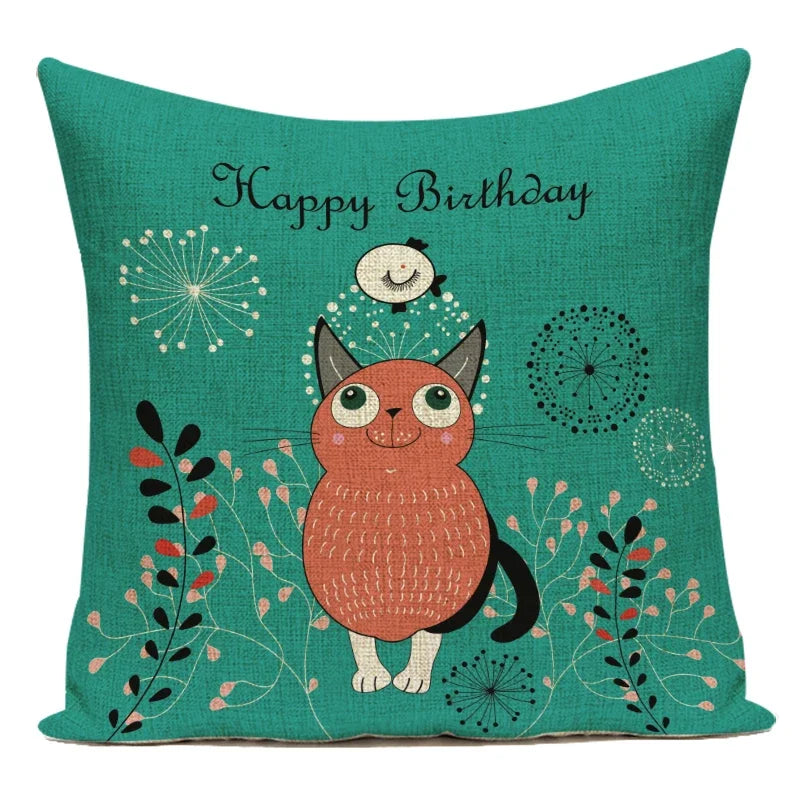 TESS9 - Cuscino con vari animali