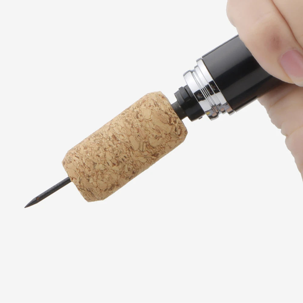 UTES22 - Apribottiglie per vino con pompa ad aria compressa in acciaio inossidabile