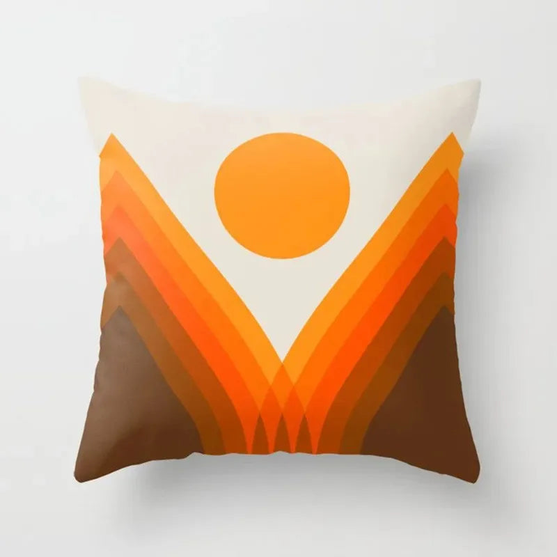 TESS23 - Cuscino con stampa geometrica serie arcobaleno