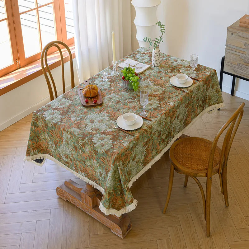 TESC22 - Tovaglia rettangolare rustica in jacquard