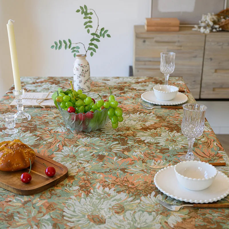 TESC22 - Tovaglia rettangolare rustica in jacquard