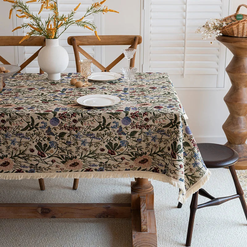 TESC22 - Tovaglia rettangolare rustica in jacquard