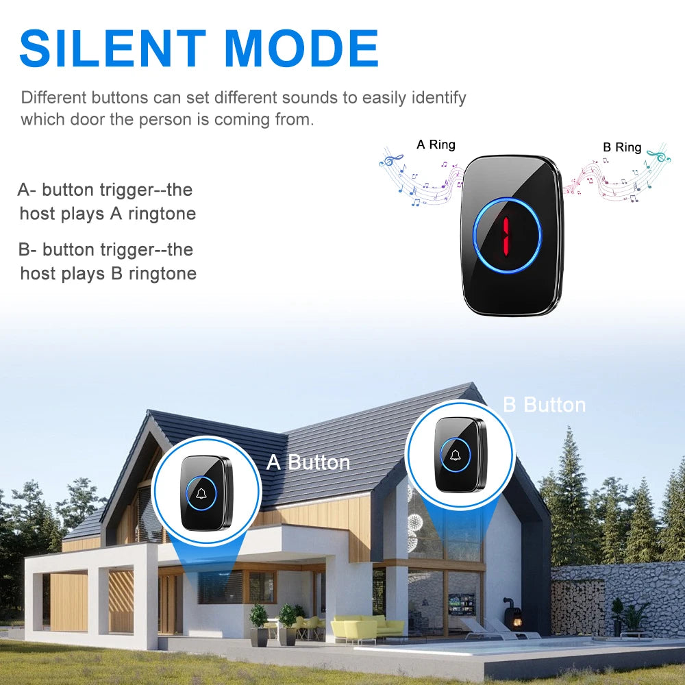 ACCET18 - Campanello wireless con display digitale