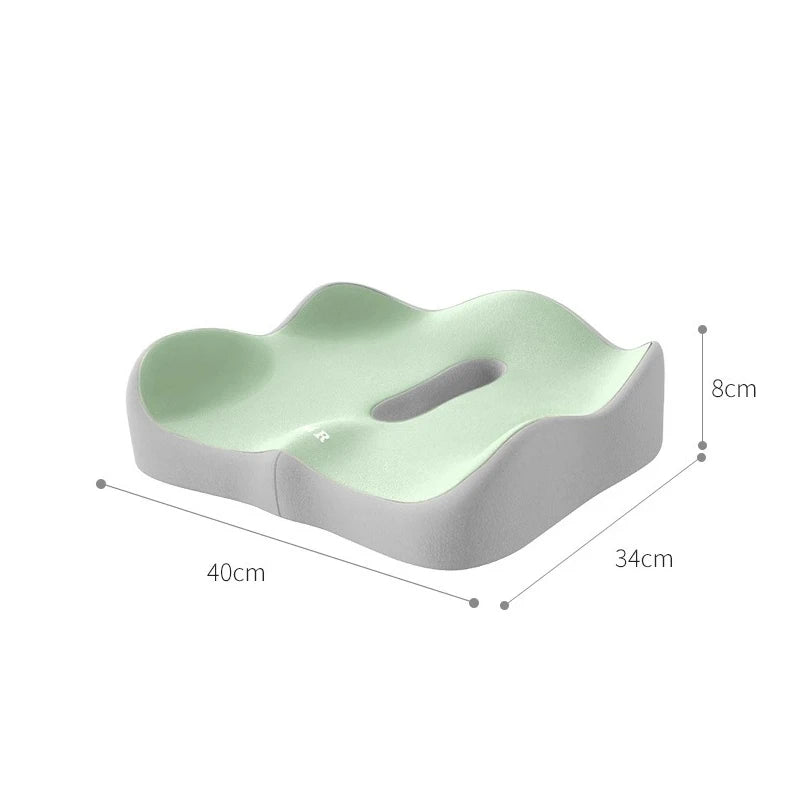 ERGOL20 - Cuscino per sedile da ufficio integrato con schienale per supporto lombare