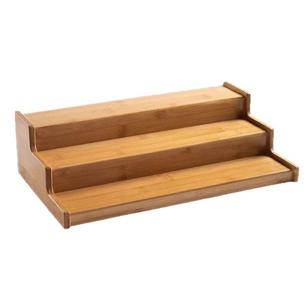 CONS27 - Porta spezie in legno massello a 3 livelli