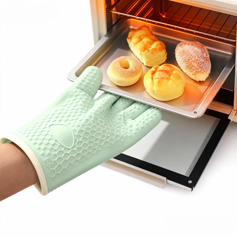 TESC36 - Guanti spessi antiscottatura in silicone, resistenti al calore