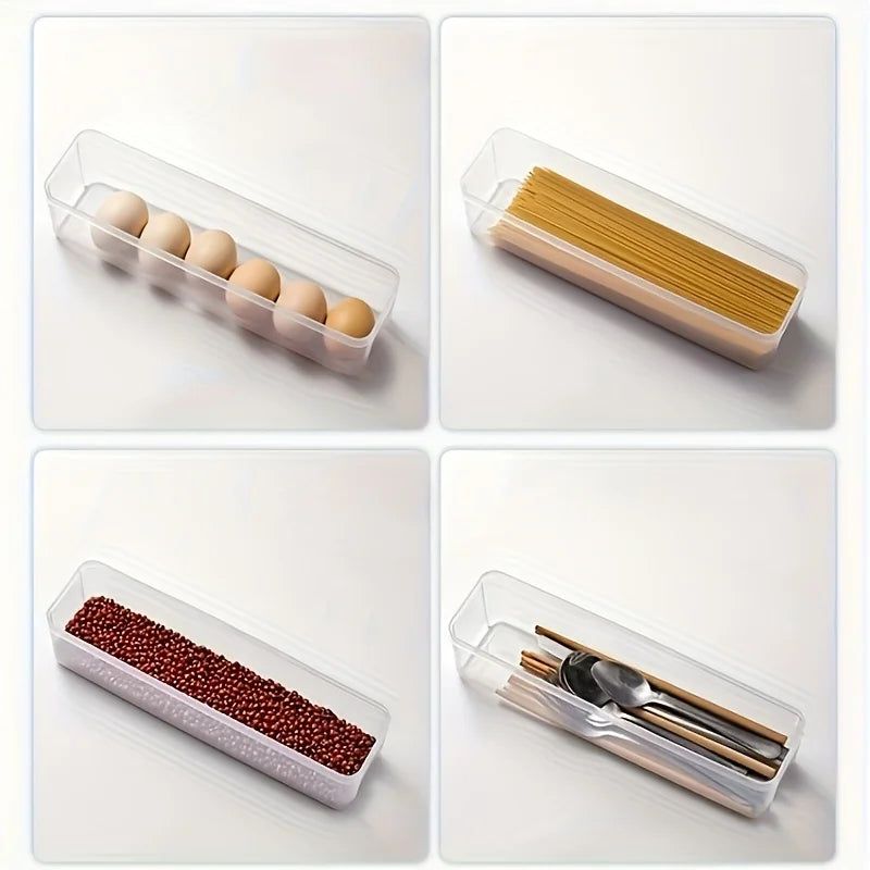 CONS19 - Contenitori rettangolari per alimenti, confezione da 4