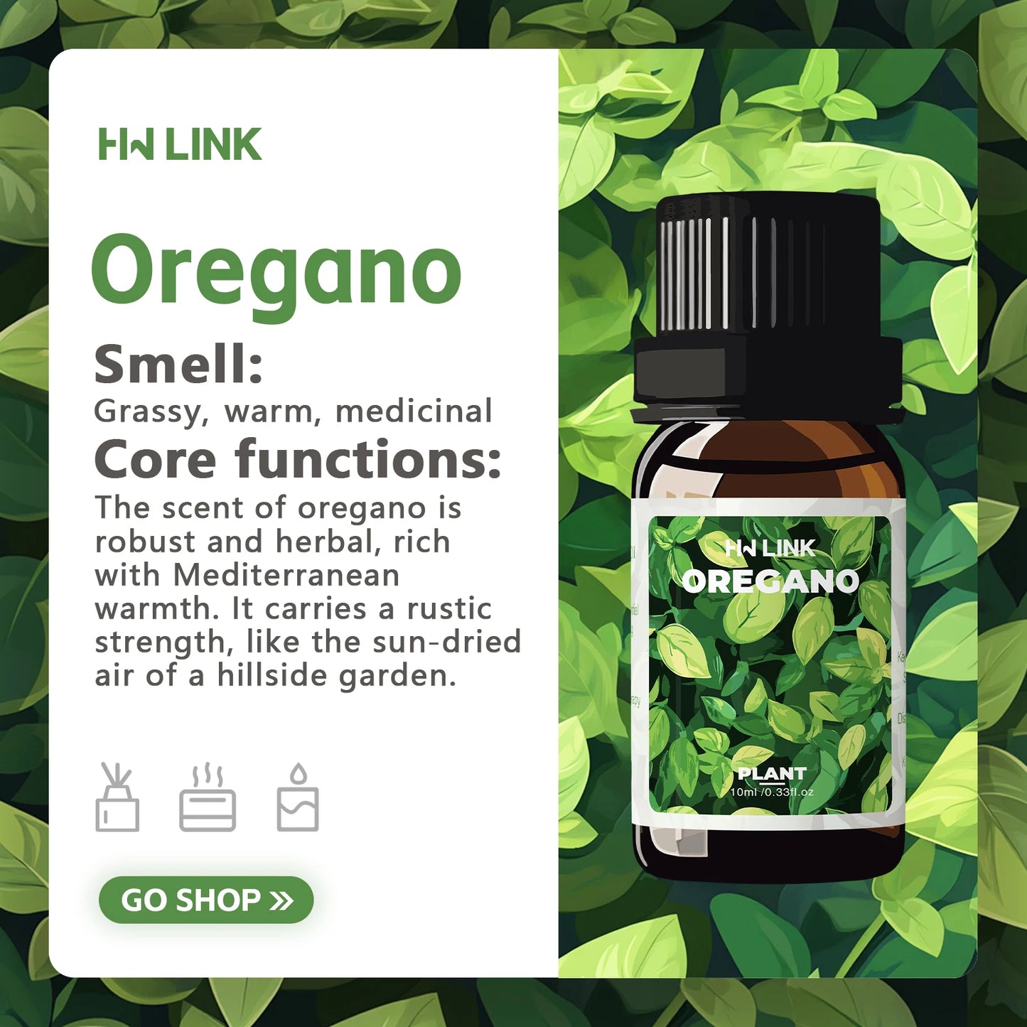 AROM8 - Olio di origano 10 ml  100% puro e naturale