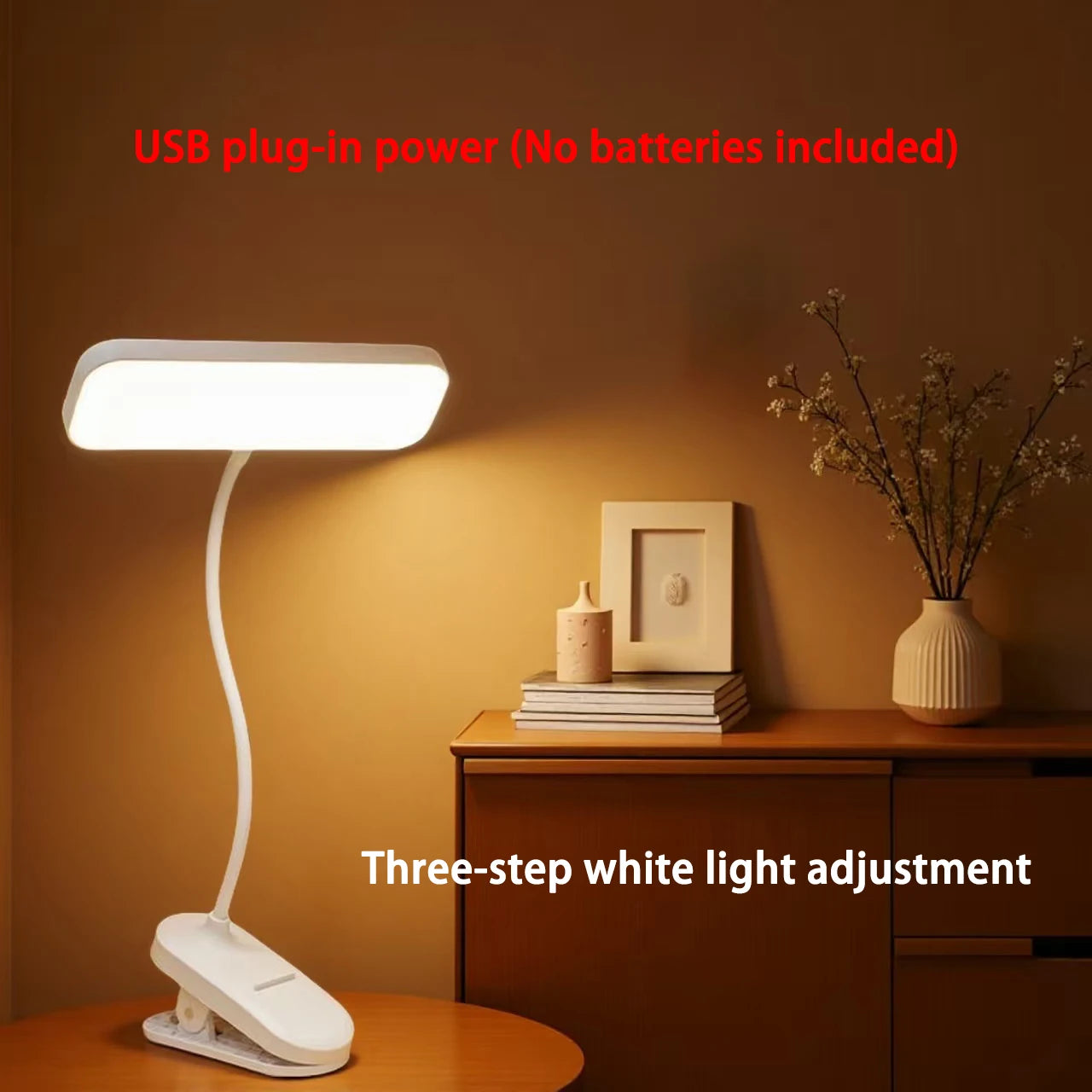 ILLUT2 - Lampada da scrivania con clip e protezione per gli occhi