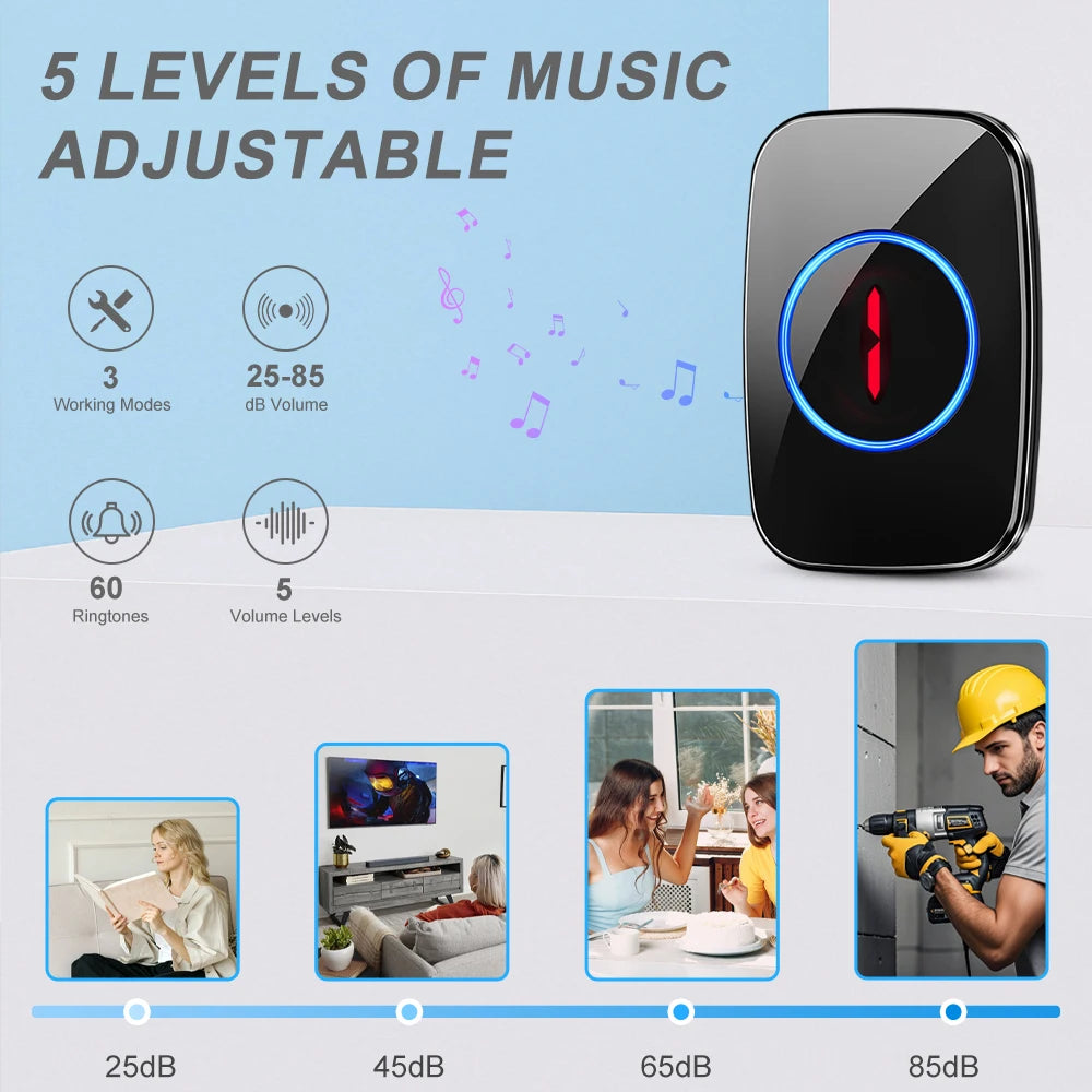 ACCET18 - Campanello wireless con display digitale