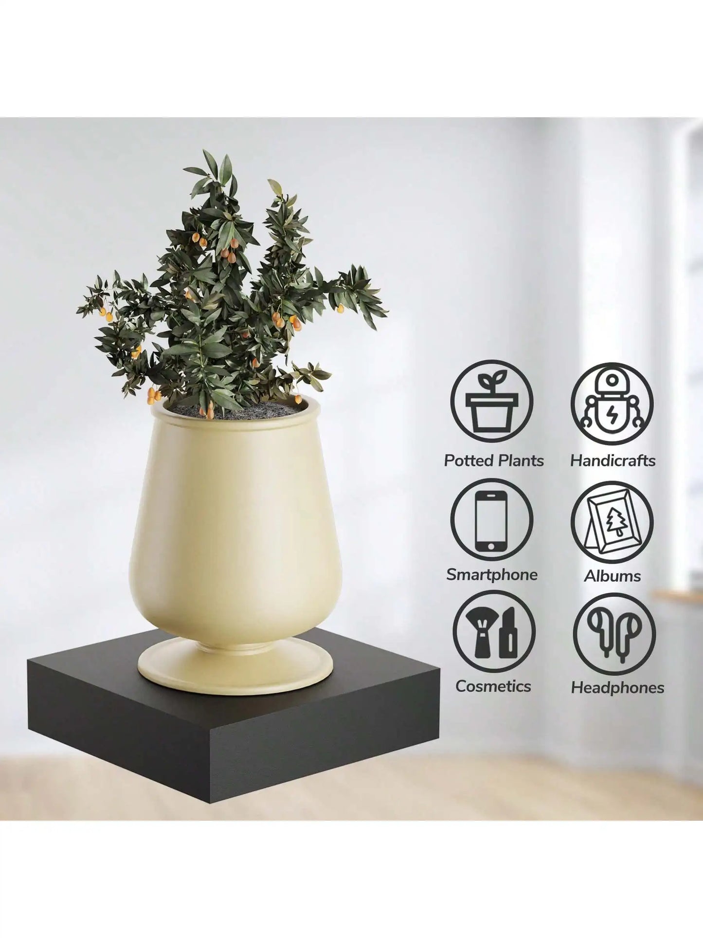 ARREM14 - Mensola galleggiante quadrata in legno