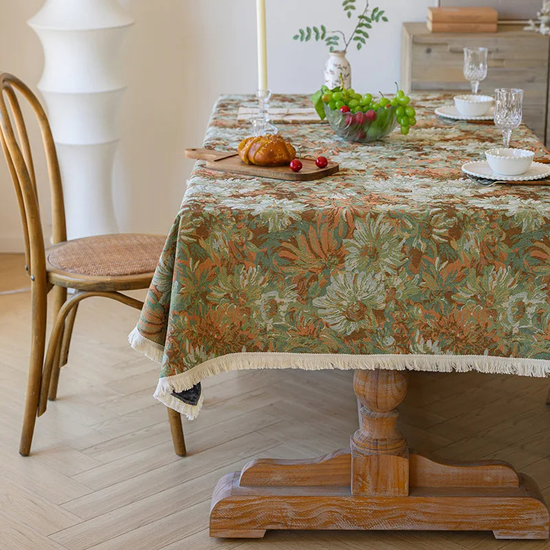 TESC22 - Tovaglia rettangolare rustica in jacquard