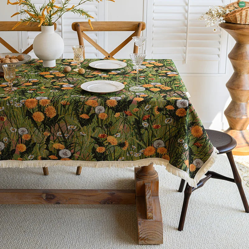 TESC22 - Tovaglia rettangolare rustica in jacquard