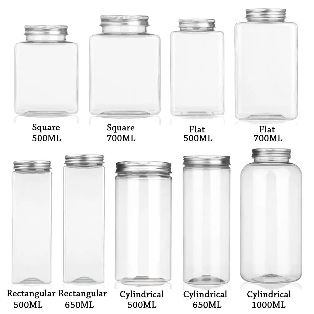 CONS22 - Contenitori per alimenti trasparenti con coperchi e etichette