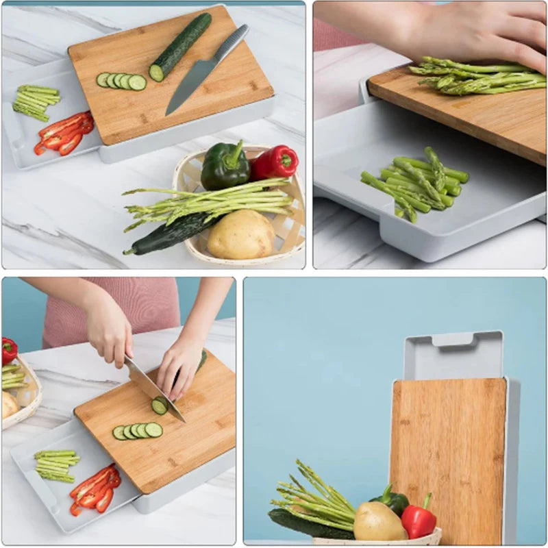 UTES24 - Tagliere per cassetti in bambù e plastica