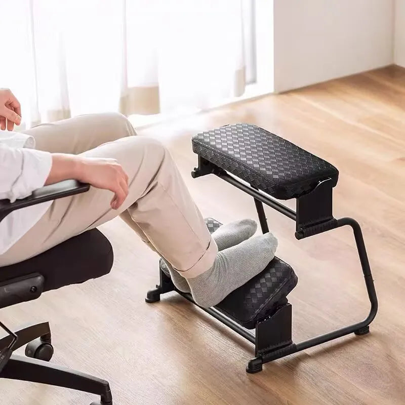 ERGOL11 - Poggiapiedi ergonomico per ufficio domestico, a doppio strato, con pedali