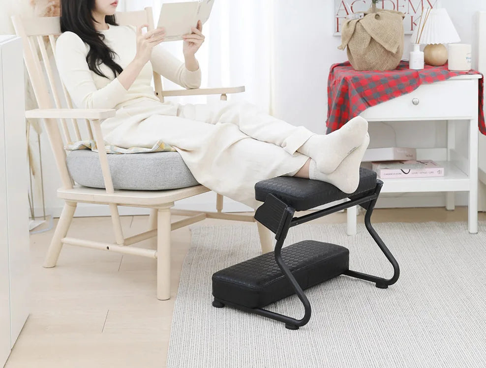 ERGOL11 - Poggiapiedi ergonomico per ufficio domestico, a doppio strato, con pedali