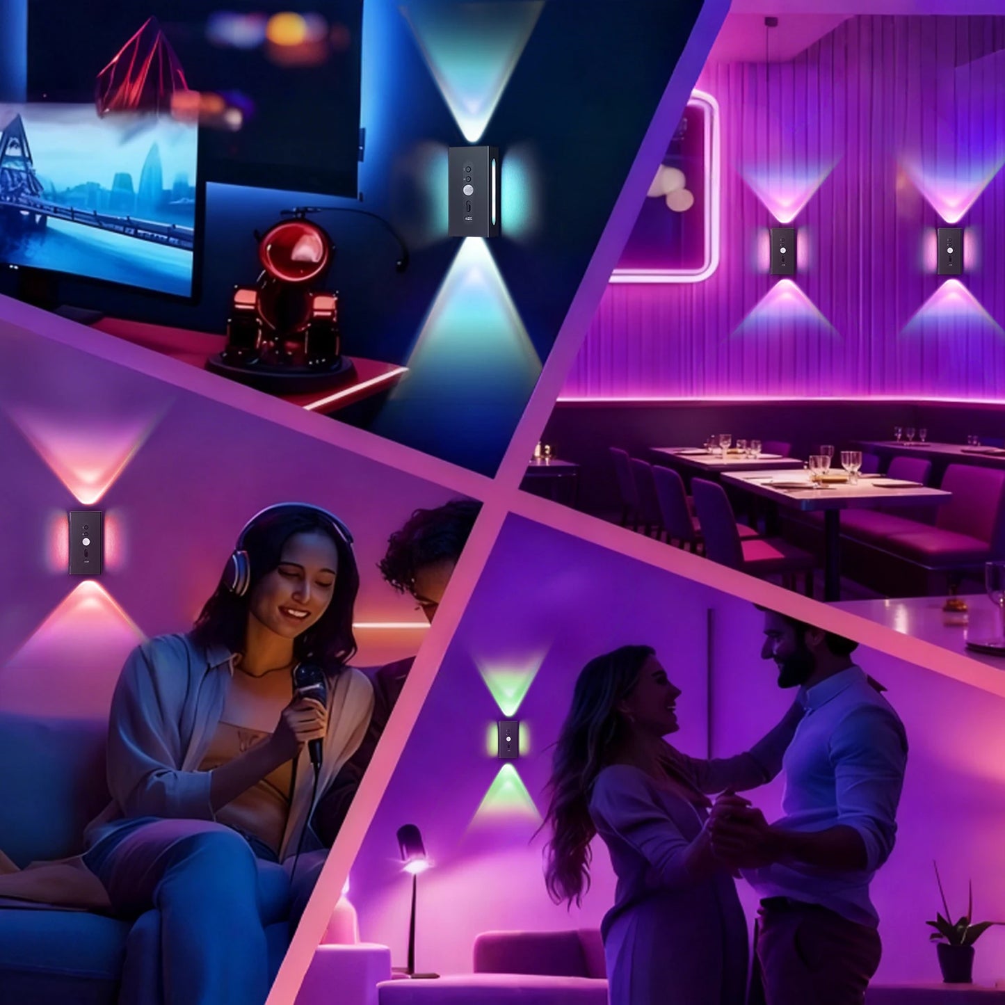 ILLR18 - Luce notturna con sensore di movimento  ricaricabile USB