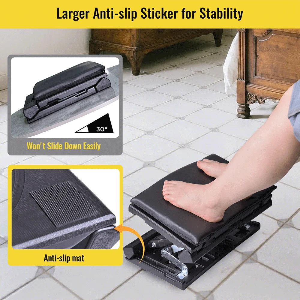 ERGOL9 - Poggiapiedi ergonomico regolabile e massaggiante