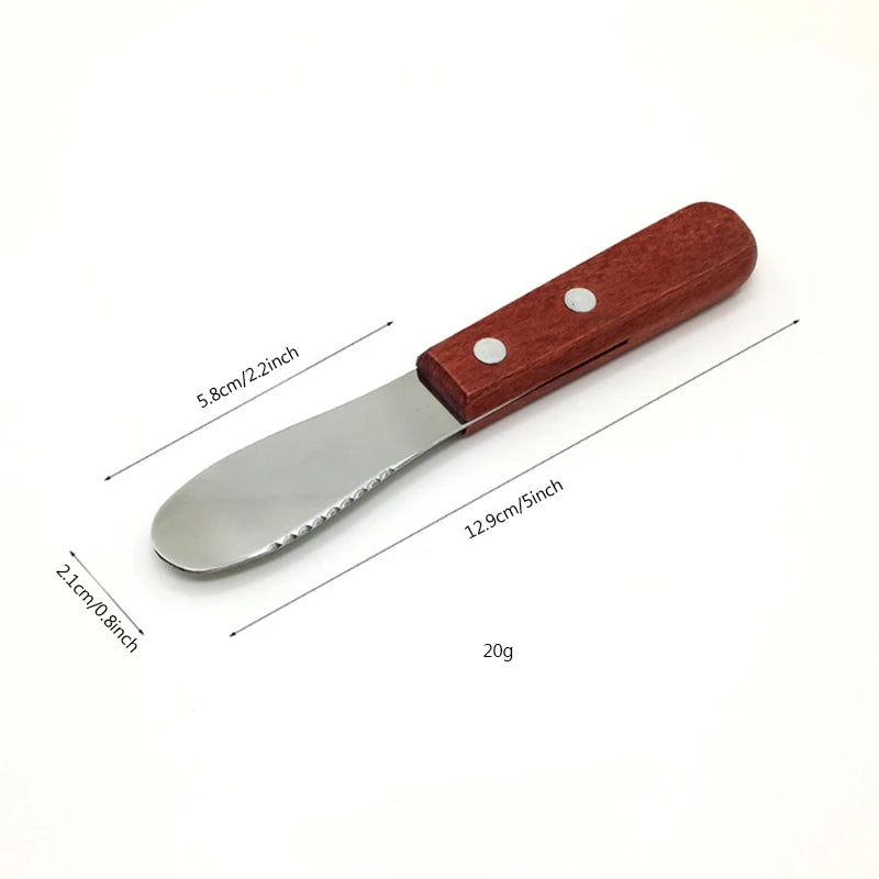 UTES14 - Coltello da burro con manico in legno